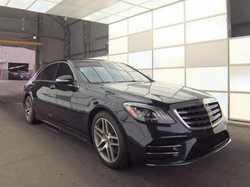 Blue 2019 Mercedes-Benz S-Class 4MATIC