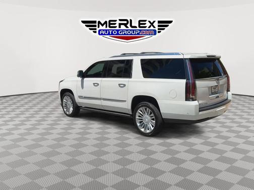 Crystal White Tricoat 2018 Cadillac Escalade ESV Platinum