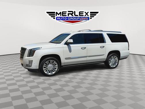 Crystal White Tricoat 2018 Cadillac Escalade ESV Platinum