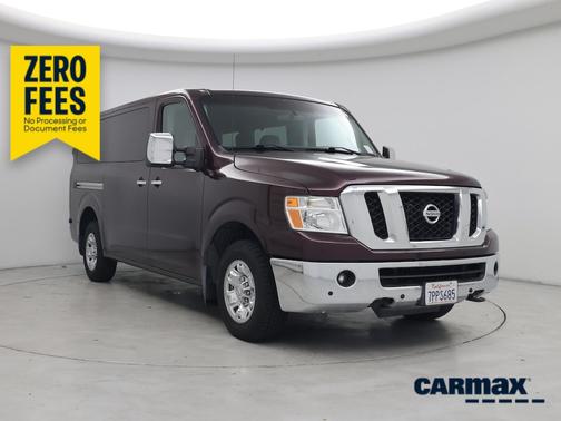Burgundy 2015 Nissan NV Passenger NV3500 HD SL