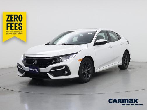 White 2021 Honda Civic EX
