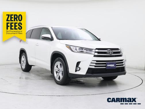 White 2019 Toyota Highlander Limited