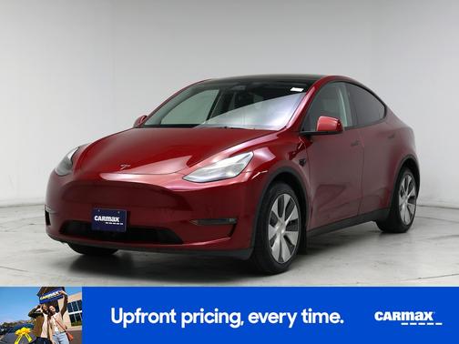Burgundy 2024 Tesla Model Y Long Range