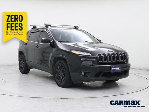 Black 2017 Jeep Cherokee Latitude