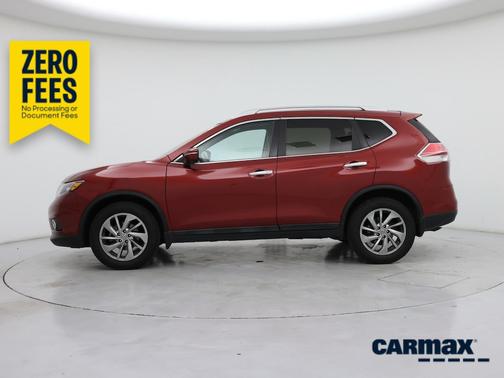 Red 2015 Nissan Rogue SL