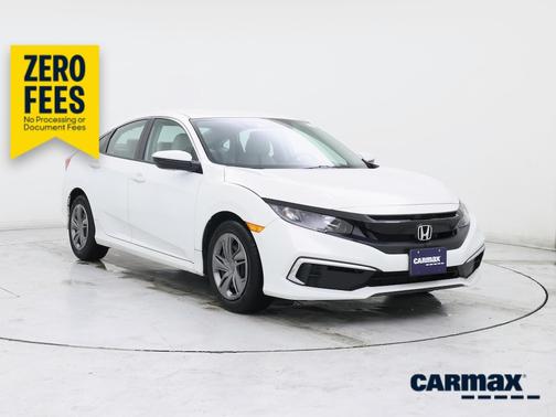 White 2020 Honda Civic LX