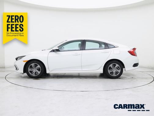 White 2020 Honda Civic LX
