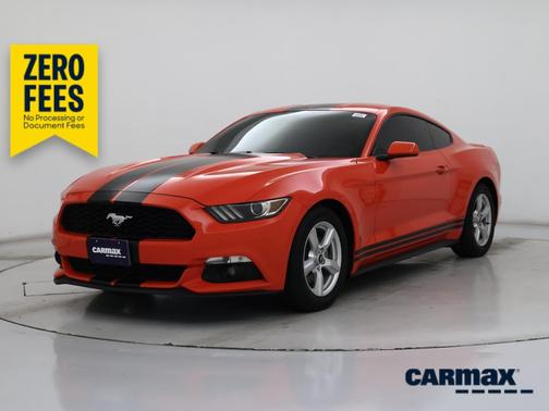 Orange 2015 Ford Mustang Ecoboost