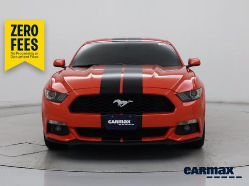 Orange 2015 Ford Mustang Ecoboost