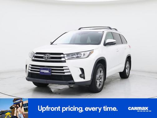 White 2017 Toyota Highlander Limited Platinum