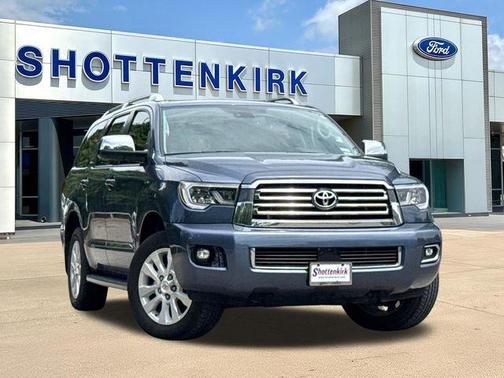 Shoreline Mist 2021 Toyota Sequoia Platinum