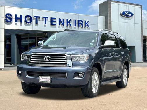 Shoreline Mist 2021 Toyota Sequoia Platinum