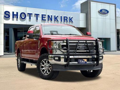 Red 2021 Ford F-250 Lariat