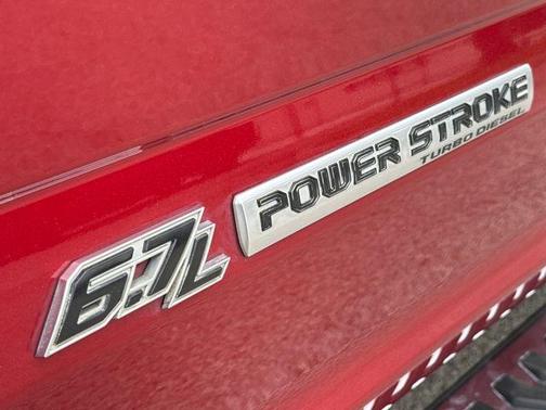 Red 2021 Ford F-250 Lariat