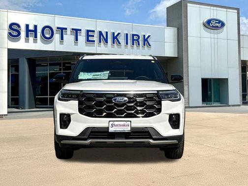 White 2026 Ford Explorer Platinum