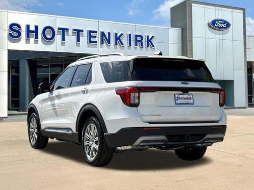 White 2026 Ford Explorer Platinum