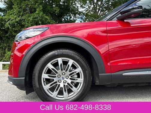 Red Metallic 2025 Ford Explorer Platinum