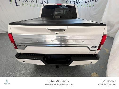 White 2019 Ford F-150 Platinum Pickup 4D 5 1/2 ft
