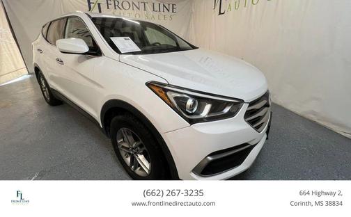 Pearl White 2018 Hyundai Santa Fe Sport 2.4L