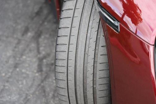 Cherry Metallic 2021 Porsche Taycan 4S