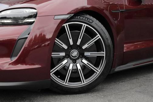 Cherry Metallic 2021 Porsche Taycan 4S