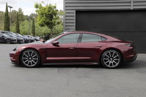 Cherry Metallic 2021 Porsche Taycan 4S