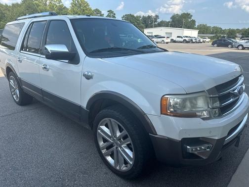 White Platinum Clearcoat Metallic 2015 Ford Expedition EL King Ranch