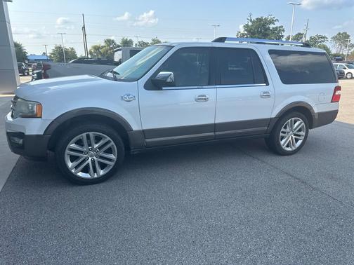 White Platinum Clearcoat Metallic 2015 Ford Expedition EL King Ranch