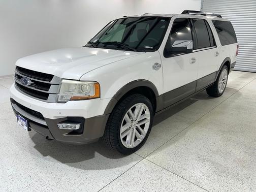 White Platinum Metallic Tri-Coat 2015 Ford Expedition EL King Ranch