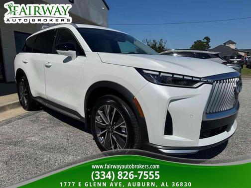 Radiant White 2026 INFINITI QX60 LUXE AWD