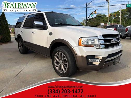 White Platinum Metallic Tri-Coat 2017 Ford Expedition King Ranch