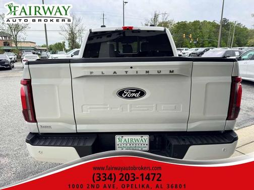 Star White Metallic Tri-Coat 2024 Ford F-150 Platinum