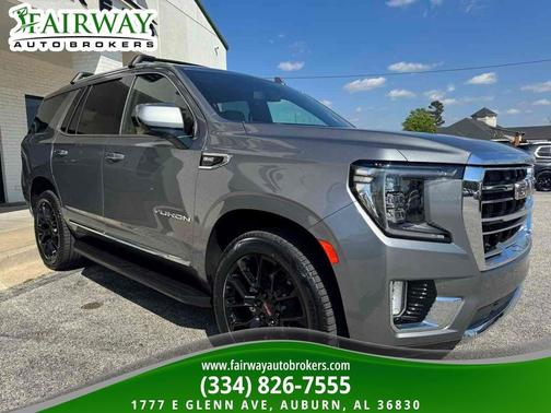 Satin Steel Metallic 2022 GMC Yukon SLT
