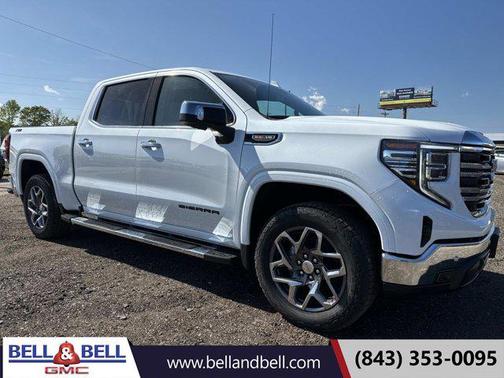 Glacier White Tricoat 2026 GMC Sierra 1500 SLT