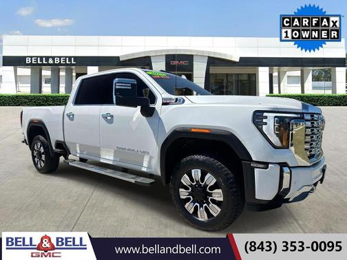 White Frost Tricoat 2025 GMC Sierra 2500 Denali