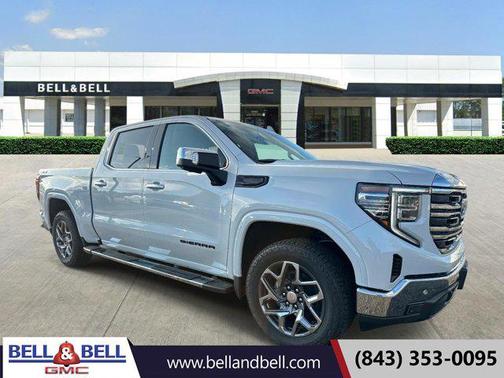 Glacier White Tricoat 2026 GMC Sierra 1500 SLT
