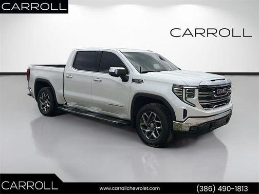 White Frost Tri-Coat 2025 GMC Sierra 1500 SLT