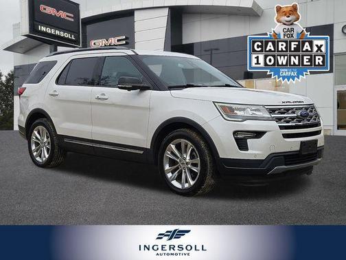 White Platinum 2018 Ford Explorer XLT