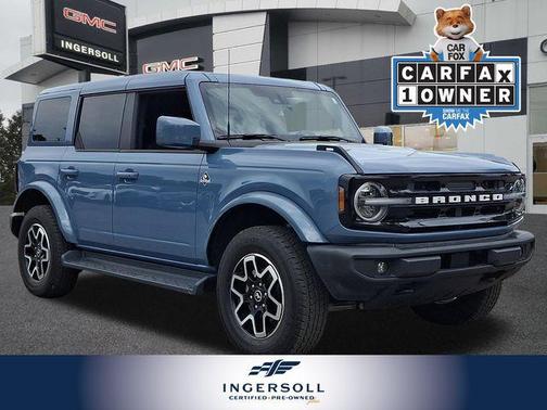 Azure Gray Metallic Tri-Coat 2025 Ford Bronco Outer Banks
