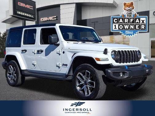 Bright White Clearcoat 2024 Jeep Wrangler 4xe Sport S