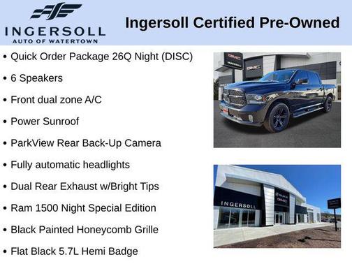 2018 RAM 1500 Night Crew Cab 4x4 5'7' Box