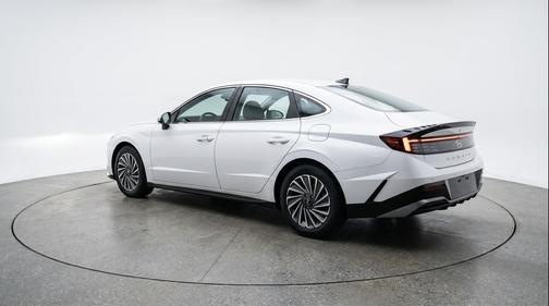 Serenity White 2025 Hyundai SONATA Hybrid SE