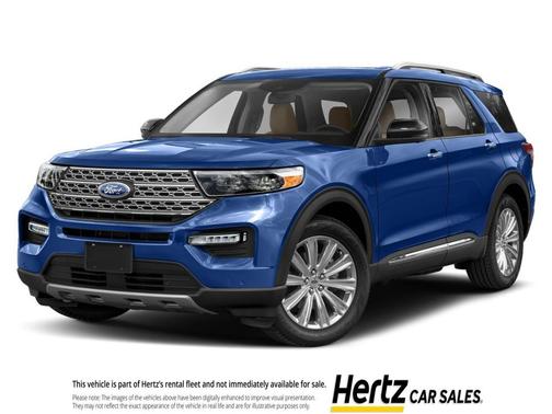 Atlas Blue Metallic 2023 Ford Explorer Limited
