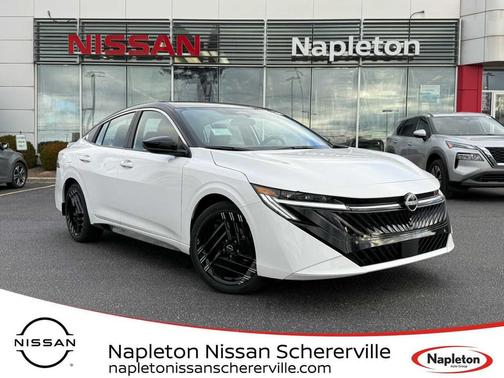 Aspen White Tricoat/Super Black 2026 Nissan Sentra SR Sedan