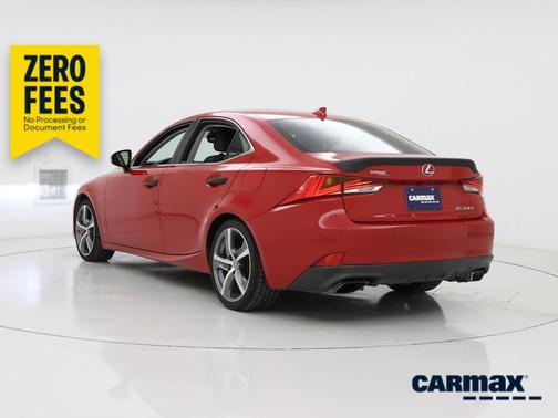 Red 2017 Lexus IS 200t