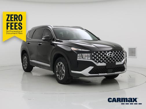 Black 2021 Hyundai SANTA FE HEV Blue