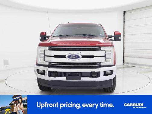 Red 2017 Ford F-350 Lariat