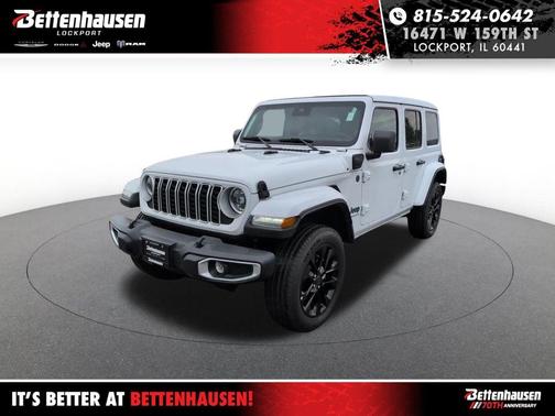 Bright White Clearcoat 2025 Jeep Wrangler 4xe Sahara