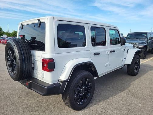 Bright White Clearcoat 2025 Jeep Wrangler 4xe Sahara