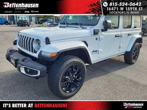 Bright White Clearcoat 2025 Jeep Wrangler 4xe Sahara